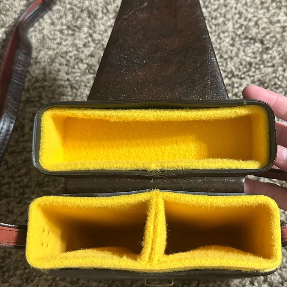 VTG Kodak Brown Leather Camera Bag